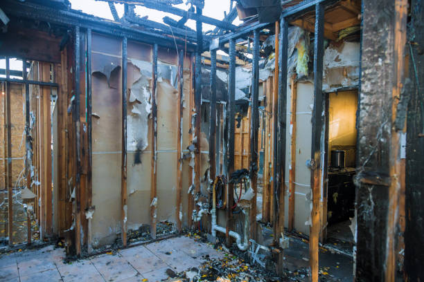 Professional Emergency Fire Cleanup technician working in Coralville, IA